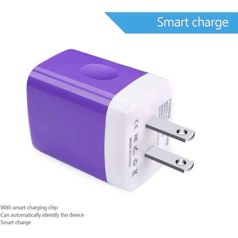 Ailkin 3.1A Triple USB Wall Charger Block 3-Pack photo 6
