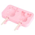thumbnail image 4 of Molde de silicona de grado alimenticio para helado, 2 rejillas con tapa y 50 palitos, diseño de cabezas de vaca y ciervo, divertido bricolaje para el hogar, 4 of 8