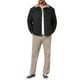 thumbnail image 2 of Abrigo de invierno INSPIRE CHIC para hombres, con cuello, botones frontales, forro de felpa, bolsillos, chaqueta de camionero, talla S, color negro, 2 of 6