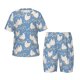 thumbnail image 1 of Balery Funny Chicken Conjunto de Pijama Infantil de Manga Corta con Estampado – Ropa de Dormir de Algodón Suave-Small, 1 of 6