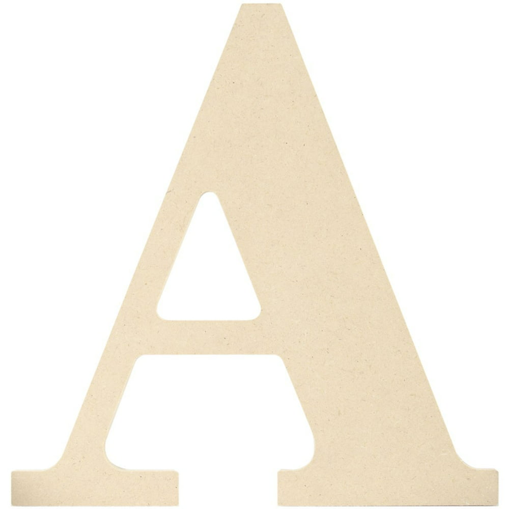 MPI MDF Classic Font Wood Letters and Numbers, 9.5-Inch, Letter A