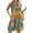 Blue Orange Leaf, variant on Fantaslook Pleated Tank Dresses for Women Fashion Summer Sleeveless Sundress Casual Beach Dress with Pockets