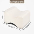 thumbnail image 5 of Almohada ortopédica para las rodillas, almohada ergonómica para las piernas para caderas, espalda, piernas, rodillas, elección perfecta para dormir de lado-Blanco, 5 of 5