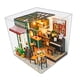 thumbnail image 1 of Kits de casa en miniatura DIY Mini casa de muñecas decorativa con luces LED integradas para regalo de cumpleaños de la madre del Día de San Valentín, 1 of 9