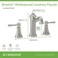 thumbnail image 3 of Symmons SLW5812STNPP Braston 1.0 GPM Widespread Bathroom Faucet - Nickel, 3 of 7