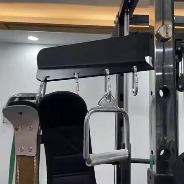 DYNWAVECA Support Mural pour Gym, Crochets de Rangement pour Entraînement, Chaînes de Levage pour Trou de 26mm