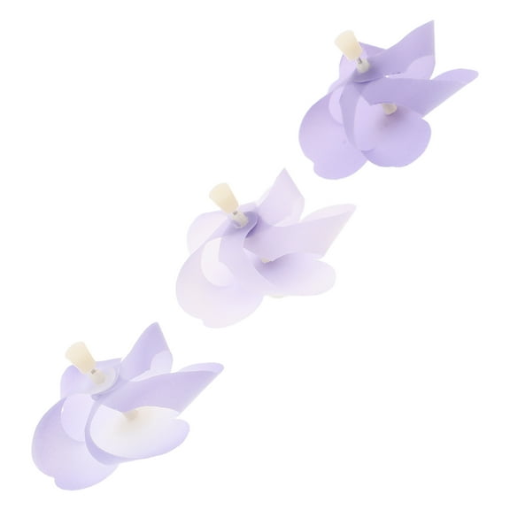 RENACLIPY Bicycle Windmill Decoration Purple Plastic Wide Compatibility Sakura Shape