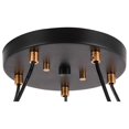 thumbnail image 4 of Woodbridge Lighting Candice 5-Light Metal Pendant Chandelier in Brass/Bronze, 4 of 5