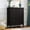 Mid Century-40"H Black, variant on HLR Tall Storage 6-Drawer Modern Chest of Drawers with Gold Trim, Green