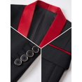 thumbnail image 4 of Men's Suit 3 Piece Set Slim Fit Blazer - Shawl Lapel Jacket, Vest & Pants - Formal Wedding Tuxedo, 4 of 6