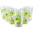 thumbnail image 1 of Reston Lloyd 95419 6pc Acrylic Drinkware Set 8oz  Fresh Lemons, 1 of 1