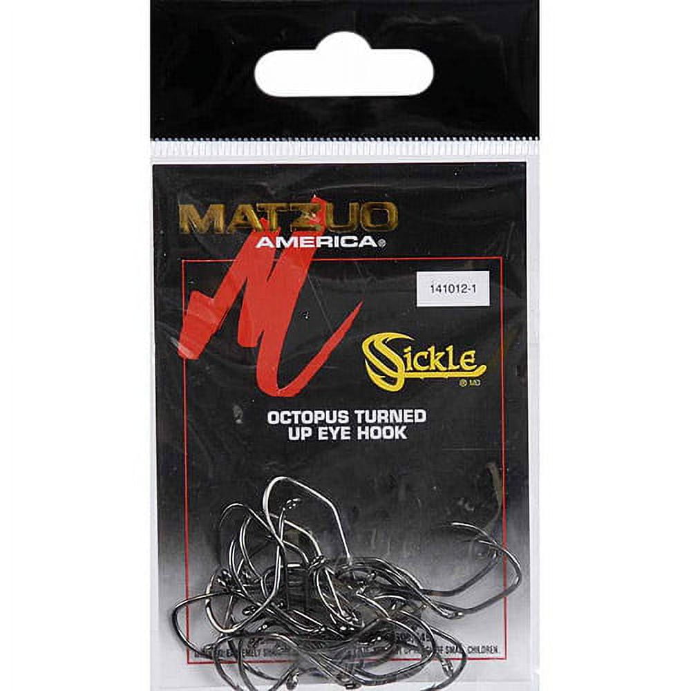 Matzuo America® 141011-4/0 - Octopus 4/0 Size Black Chrome Sickle