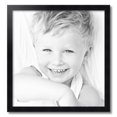 thumbnail image 2 of ArtToFrames 23" x 24" Satin Black Double Step Lip Picture Frame, 23x24 inch Black Wood Poster Frame (WOM-1418), 2 of 7