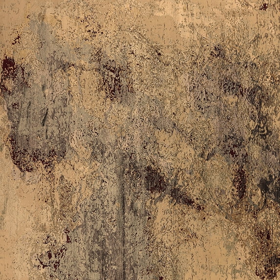Ahgly Company Indoor Square Oriental Brown Industrial Area Rugs, 7' Square