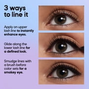 Almay All-Day Eyeliner Pencil, Precision Tip Eye Makeup, Hypoallergenic, Built-In Sharpener, 206 Black/Brown, 0.01 oz