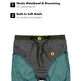 thumbnail image 6 of Little Donkey Andy Men's Workout Running Shorts Lightweight Athletic Shorts, Quick Dry, Breathable Shorts with Mesh Liner Green-Blue Slate XXL, 6 of 7