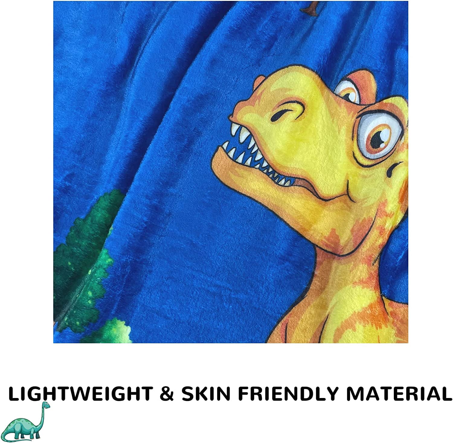 Dinosaur Blanket for Boys Teens Kids - Dino Throw Blanket Dinosaur Room Decor Gifts for Children-Soft Cozy Flannel Throw Blanket for Sofa Bed Couch,Funny Dinosaur Gifts for Dinosaur Fans 50X60