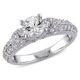 thumbnail image 1 of 1 2/3 Carat (ctw) Lab-Created White Sapphire Engagement Ring In Sterling Silver, 1 of 5