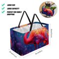 thumbnail image 2 of Flamingo Premium Oxford Cloth Reusable Foldable Shopping Bag – Large Capacity for Picnic Baskets, Toy Baskets, and Shopping Baskets, 2 of 7
