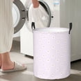 thumbnail image 6 of Uemuo Kawaii Cat Paw Pattern Circular Laundry Hamper Basket with handles,Collapsible laundry basket,Large capacity laundry hamper,Laundry Organizer-Small, 6 of 8