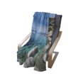 thumbnail image 4 of Lake Soft Flannel Fleece Blanket, Aerial View of a Tropic Lake Phenomenal Universe Innate Disposition of World Art Photo, Cozy Plush for Indoor and Outdoor Use, 50" x 60", Blue Grey, by Ambesonne, 4 of 6
