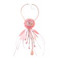 thumbnail image 2 of Declaración atrapasueños India tribu étnica borlas colgante collar para mujer joyería de fiesta Rosado Zulema Collar Bohemian Dreamcatcher, 2 of 7