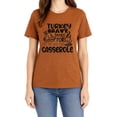 thumbnail image 4 of KimSoong Women Thanksgiving T-Shirt Turkey Graphic Shirt Let Me See That Casserole Letter Shirt Fall Thankful Funny Short Sleeve Tee Tops, 4 of 12