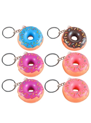 Squishy shop donut keychain