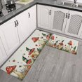 thumbnail image 3 of Christmas Kitchen Rug Sets 2 Piece Winter Rustic Wood Merry Xmas Kitchen Mats for Floor Absobent Rugs for Kitchen Floorfor Outdoor Bedroom (47x17+30x17 inches), 3 of 7