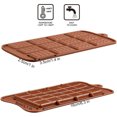 thumbnail image 4 of 4 Pack Molde de Silicona para Tabletas de Chocolate, Multifunción y Antiadherente, 4 of 4