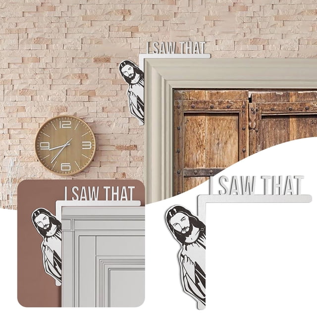 Cadre de Porte Décoratif "I Saw That Sign" Décoration de Coin de Porte