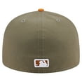 thumbnail image 4 of Men's New Era Olive/Orange Athletics Two-Tone Color Pack A-Frame 59FIFTY Fitted Hat, 4 of 5