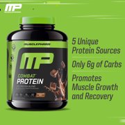MusclePharm Combat Protein Powder, Chocolate Milk, 25g Protein, 4lb, 64oz