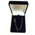 thumbnail image 4 of 14k 24" Rose Gold 0.6mm Shiny Classic Box Chain with Spring Ring Clasp, 4 of 5