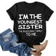 thumbnail image 4 of Gibobby Camisetas Mujer Baratas Manga Corta Camiseta informal con estampado de letras y manga corta para mujer Camisetas para mujer(Negro,CH), 4 of 5