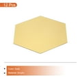 thumbnail image 3 of Hexagon Shape Mirror Tiles, 12Pcs 7.87" x 6.81" Wall Acrylic Mirror Self-Adhesive Mirror Sheets Decor (Gold), 3 of 6