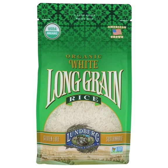 Lundberg Farms Organic Long Grain White Rice, 2 Pound -- 6 per case