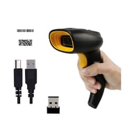 Wireless Barcode Scanner Bluetooth Code Reader 1D/2D QR Bar Code Scanner Support Mobile Phone I Handheld Reader POS Inventory ,Easy to Operate
