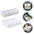 thumbnail image 3 of 2 Pcs Boîte de Rangement pour Bureau à Domicile Compartiment Multi-Usage, 3 of 9