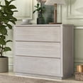 thumbnail image 2 of Topcobe Modern Style Soild Wood 3-Drawer Chest for Bedroom Living Room, Stone Gray, 2 of 8