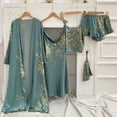 thumbnail image 1 of REDHOTYPE Nouveau Sakura Imprimer 5 Pièce Pyjama Set Femmes Homewear Robe Top Robe Shorts Pack Pyjamas Homewear, 1 of 5