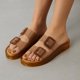thumbnail image 4 of Sandalias tipo slide impermeables CUSHIONAIRE con doble hebilla ajustable, 4 of 9