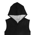 thumbnail image 6 of Mens Hooded Cardigan Zip Sweatshirt Sleeveless Casual Vest Sports Jacket Men, 6 of 9