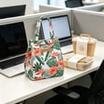 thumbnail image 4 of Insulated Lunch Bag Reusable Hawaii Floral Print Tote Proof Thermal Bag Large Capacity Ideal for Work School Picnics, 4 of 7