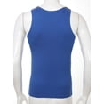thumbnail image 3 of Sinleey Men's Quick Dry Workout Tank Top Gym Muscle Tees Fitness Bodybuilding Activewear Swimming Blue XL, 3 of 7
