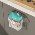 thumbnail image 4 of Dvkptbk No-Drill Bag Hanger Foldable Trash Bag Organizer Retractable Trash Bag Stand Adhesive Waste Bag Bracket Plastics Garbage Rack Kitchen Utensils & Gadgets, 4 of 9