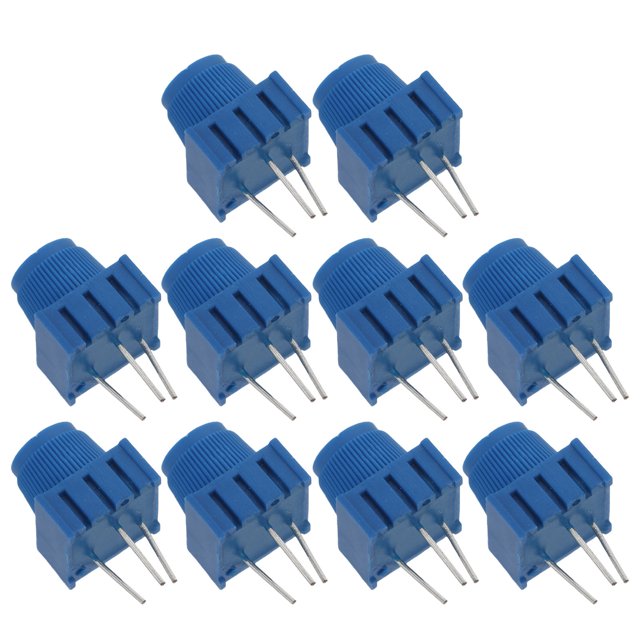 TABLETREANDS 10Ud Potenciómetro 1K Azul 3 Pines Con Perilla Para Calibración Precisa En Electrónica