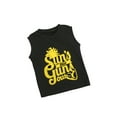 thumbnail image 2 of Toddler Baby Boys Sun's Out Out Summer Clothes Tank Top Letter Print Sleeveless Tee Vest Tops T Shirt, 2 of 7