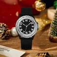 thumbnail image 7 of Blekon Christmas Tree Women Watch Crystals Studded Alloy Case Silicone Strap White Dial Santa Claus Analog Watches, 7 of 7