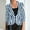 Blue, variant on Womens Striped Blazer Jacket,Fashion Casual Long Sleeve V-Neck Turndown Collar Single-Breasted Button Lightweight Color Blocking Striped Blazer Jacket